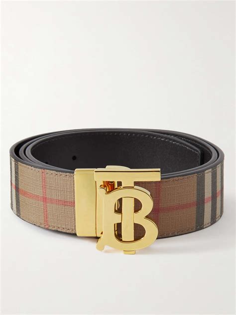 burberry reversible belt men's|Burberry reversible check belt.